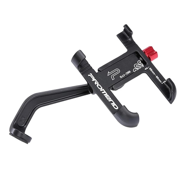 Soporte para teléfono móvil para manillar de bicicleta de montaña de carretera, de aluminio, tamaño ajustable Negro 02