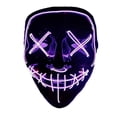 thumbnail image 2 of Máscara de purga LED, máscara de purga, máscara de Halloween LED, máscara LED con 3 modos de flash para fiesta, Halloween, Mardi Gras, carnaval, disfraz, decoración de cosplay (púrpura) MFZFUKR HFP-0088, 2 of 7