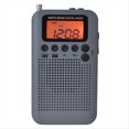 thumbnail image 3 of Radio AM/FM con Pantalla LCD Radio de Bolsillo Receptor Digital de Banda Dual Altavoz Portátil Gris, 3 of 5