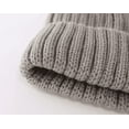 thumbnail image 4 of Wool Knit Cuff Short Fisherman Beanie for Men Women, Winter Warm Hats, 4 of 5