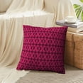 thumbnail image 4 of LALILO Throw Pillow Covers Black And Magenta Damask Lace Ornament Cushion Cover 18" x 18", 2 Pack, 4 of 6