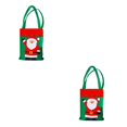 thumbnail image 1 of kurtrusly Christmas Gift Bag Candy Sweets Treat Tote Pouch Sack Present Handbag Xmas Party Decor,Tree 1 2PCS, 1 of 4