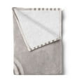 thumbnail image 2 of Rock Soft Flannel Fleece Throw Blanket, Concentration in Harmony Pure Theme, Cozy Plush for Indoor and Outdoor Use, 50" x 60", Taupe Pearl, by Ambesonne, 2 of 5