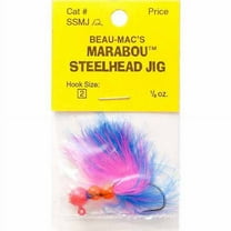 BEAU MAC STEELHEAD AND SALMON JIG DOUBLE BEAD JIG - PNK/PRP 1/8 OZ