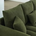 thumbnail image 6 of Premium Teddy Fabric Sofa with 3 Pillows & Cushions, 82" Solid Wood Frame for Multi-Spaces, 6 of 11