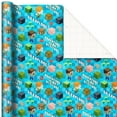 Hallmark Wrapping Paper, 20 Sq. ft. (Minecraft Adventure on Blue
