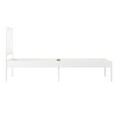 thumbnail image 6 of Buzz & Bloom Kids Twin-Size Platform Bed with Rectangular Wood Slat Headboard, White, 6 of 12