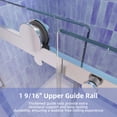 thumbnail image 5 of 56-60" W x 58" H Frameless Bathtub Sliding Doors, Glass Shower Door for Tub with Magnet And 5/16"(8mm) Clear Tempered Glass, Chrome Finish, ACE DECOR, 5 of 9