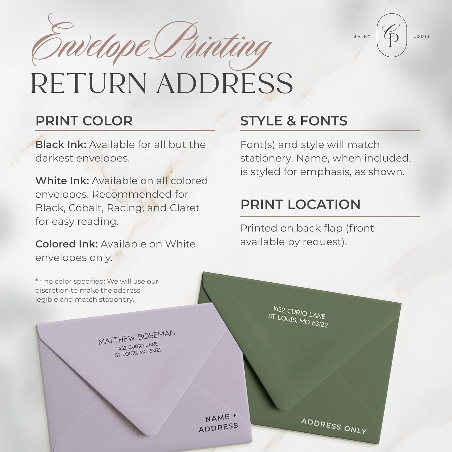 Personalized Stationery for Women & Men - A2 Flat Thank You Cards with Custom Notecards, Handmade Personalized Note Cards with Envelopes and Name, Custom Stationery - Thin Line Flat