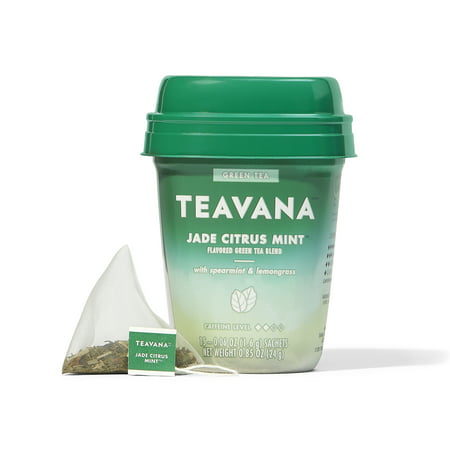 Teavana Jade Citrus Mint Flavored Green Tea Blend, Tea Bags, 15 (The Best Tasting Green Tea)