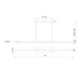 thumbnail image 2 of LP10356-BN-Kuzco Lighting-Vega - 38W LED Linear Pendant-1.5 Inches Tall and 0.75 Inches Wide-Brushed Nickel Finish, 2 of 2