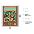 thumbnail image 2 of Visit India - Howrah Bridge Calcutta Indian State Railways - Vintage Railroad Travel Poster by William Spencer Bagdatopoulos c.1930 - Fine Art Matte Paper Print (Unframed) 20x26in, 2 of 4