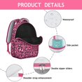 thumbnail image 4 of Leopard Print Backpack for School,Cute School Bag,Schoolbag with Adjustable Shoulder Straps & Padded Back,15.3"x11"x7.1".﻿, 4 of 6