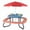 Blue, variant on Costway Kids Picnic Table Outdoor Activity Table with Adjustable & Collapsible Umbrella Blue