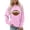 Pink, variant on FNFYFH Game Day Sweatshirt for Women Long Sleeve Graphic Football Shirts Crewneck Sweatshirts Women