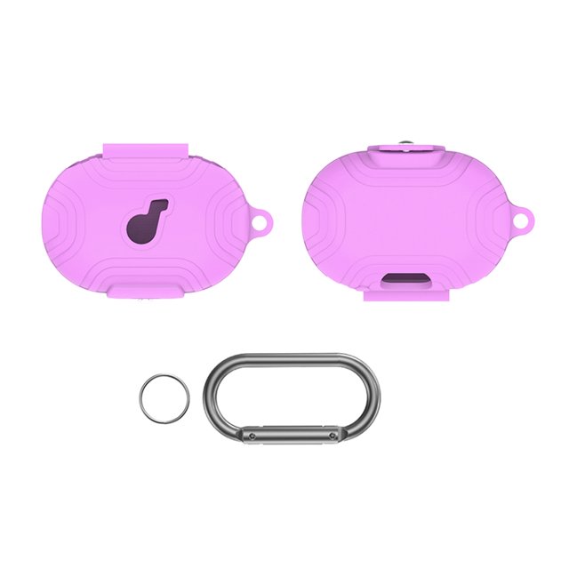 Funda protectora de silicona para auriculares con mosquetón para Anker Soundcore Space A40