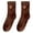 Brown_01, variant on XIAQUJ Womens Comfortable Breathable Macaron Coloured Boat Socks Sock Slippers Black One Size