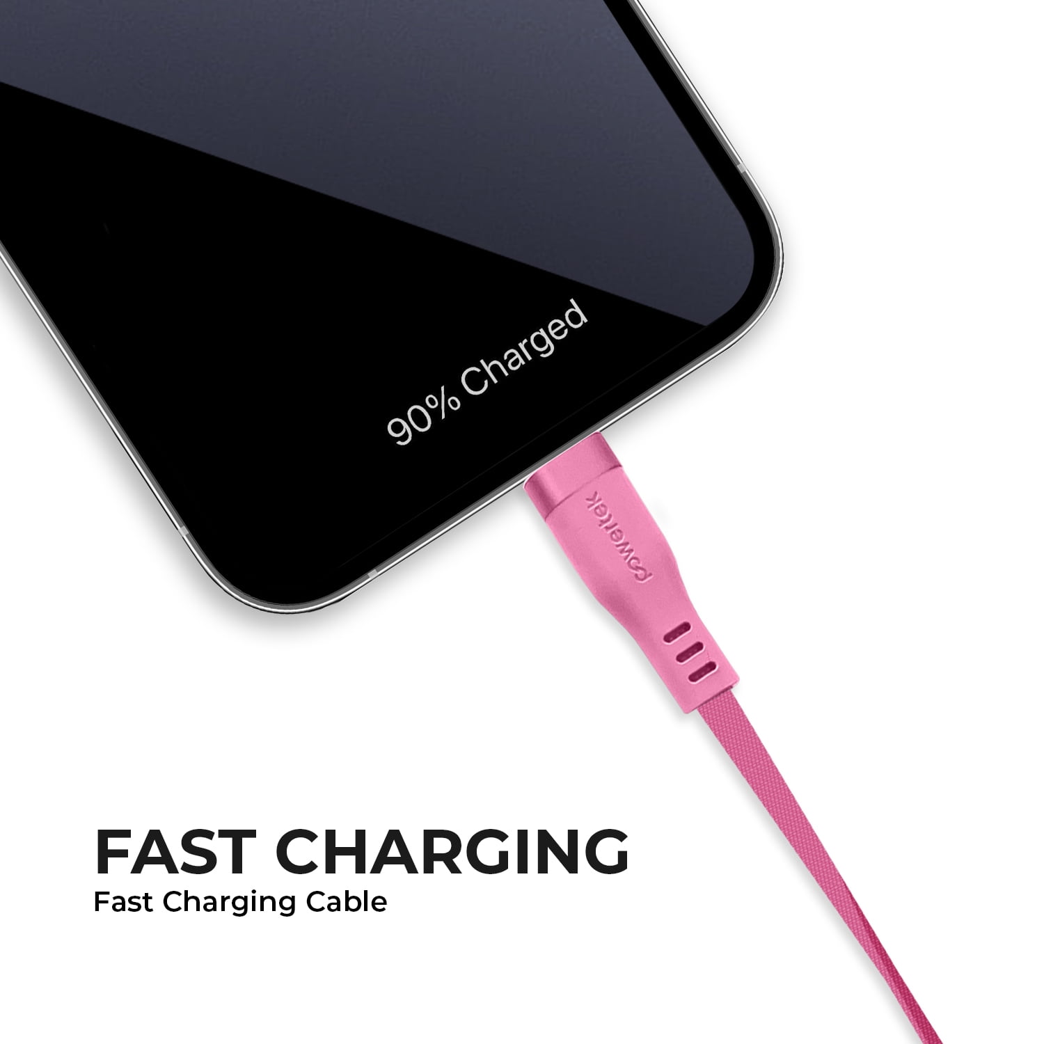 Liquipel Powertek Two Tone USB-A to USB-C - Pink