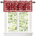 thumbnail image 3 of Happy Valentine''s Day Curtain Valance 54x18in,Romantic Love Kitchen Valances for Windows,Bohemian Rod Pocket Curtain,Hearts Seamless Short Curtains Window Treatment for Bedroom Bathroom Living Room, 3 of 6