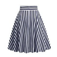 thumbnail image 4 of Landzoo Women's Retro Stripes This Casual Fashion Retro Style Skirt Comfortable Casual Women's Skirt, 4 of 6