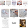 thumbnail image 3 of Paint by Numbers Kit for Adults, Lion Sunflowers Majestic Portrait Paint by Numbers, Easy Paint by Numbers Kit for Adults Beginner, DIY Adult Paint by Number Kits on Canvas, Home Decor, 3 of 7