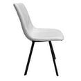 thumbnail image 6 of LeisureMod Markley 19" Polyurethane Dining Chair with Metal Legs in Light Gray, 6 of 7
