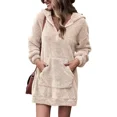 thumbnail image 1 of Sudadera De Mujer Larga Sudadera Casual Afelpada, 1 of 6