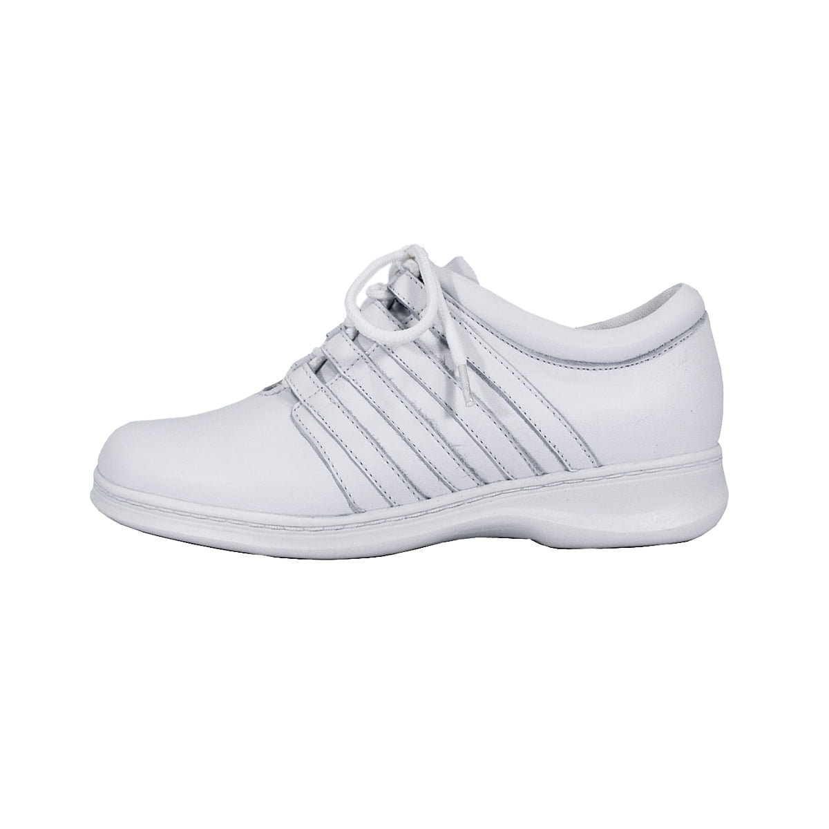 24 HOUR COMFORT Lara Wide Width Oxford Lace-up Shoes WHITE 8.5