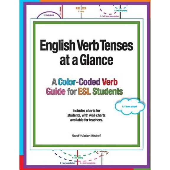 Pre-Owned English Verb Tenses at a Glance : A Color-Coded Verb Guide for ESL Students