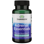 Angle View: Swanson Adrenal Essentials 60 Veggie Capsules