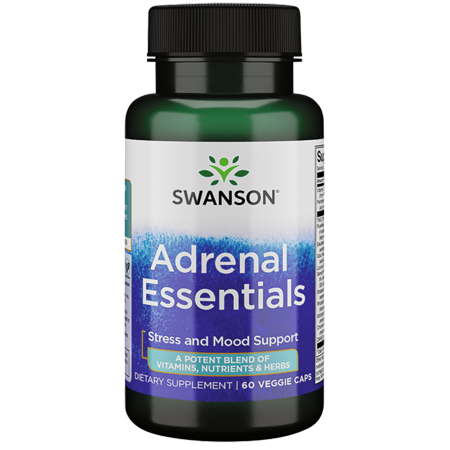 Swanson Adrenal Essentials 60 Veggie Capsules