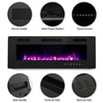 thumbnail image 6 of Okada 36" Electric Fireplace Insert, 3.86" Ultra Thin Wall Mounted/ In Wall Easy Installation with Remote Control, 750W/1500W, Low Noise (Fake Fire), 6 of 6