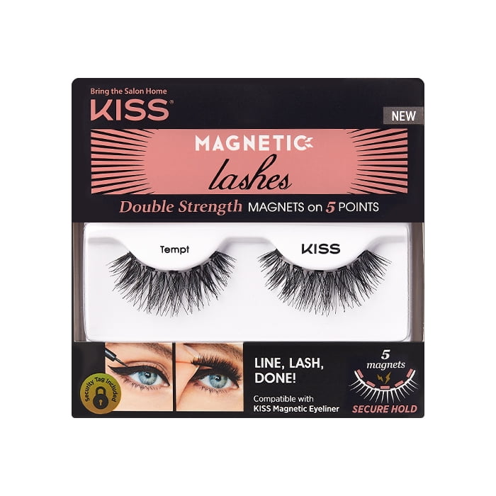 KISS Magnetic Eyeliner Lash False Eyelashes, Style 02, One Pair