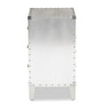 thumbnail image 4 of Baxton Studio Claude French Industrial Silver Metal 3-Drawer End Table, 4 of 9
