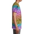 thumbnail image 6 of Wukai Glitter Rainbow Youth Unisex Short Sleeve T-Shirt for Boys, Girls, Teens, and Kids-X-Large, 6 of 7