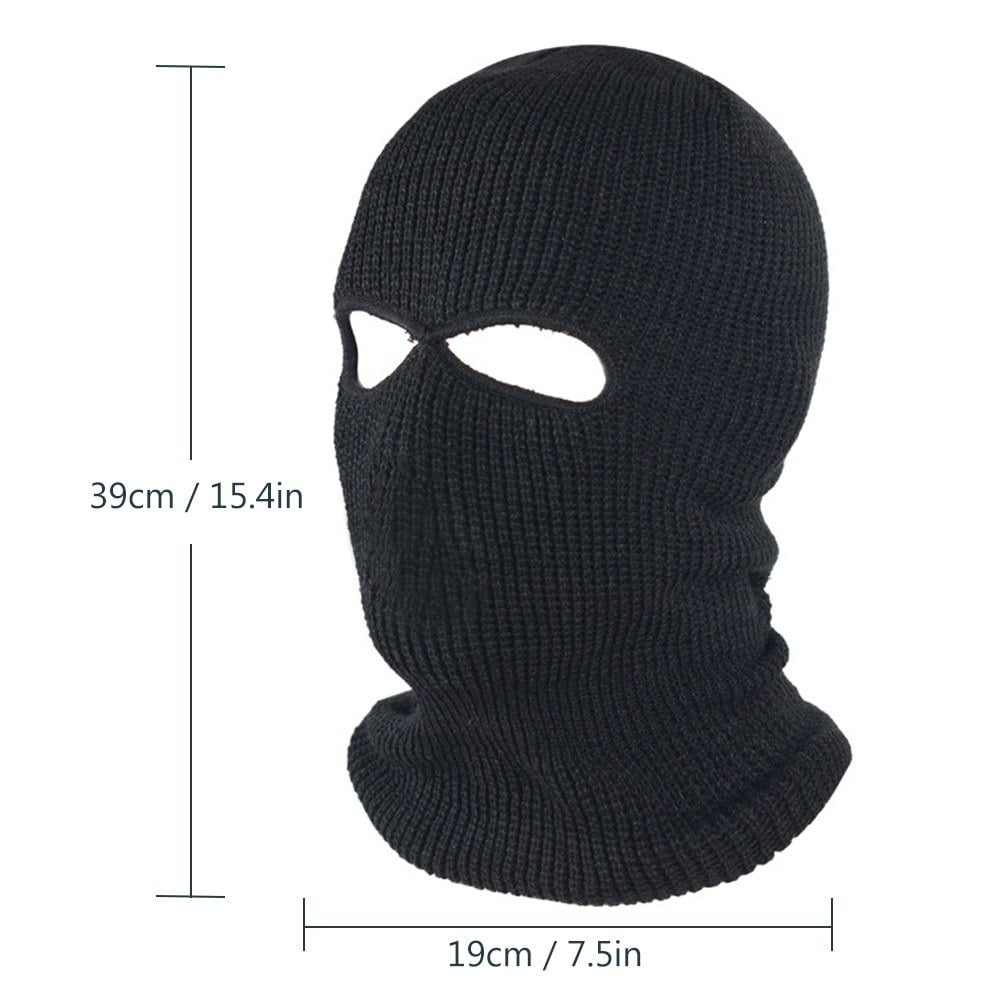 Thermal Windproof Face Mask 3 Hole Winter Cycling Ski Neck Warmer