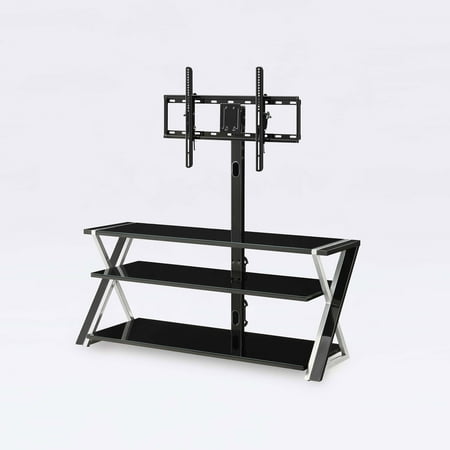 "Whalen 3-in-1 Black TV Console for TVs up to 70"", Black ...