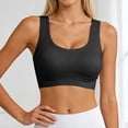 thumbnail image 2 of Alun Invisible Lift No Underwire Bras Wireless Stretch Solid Color T-Shirt Bra for Women Everyday Comfort Lightweight & Breathable Leisure and Sports Bralettes Black L, 2 of 7