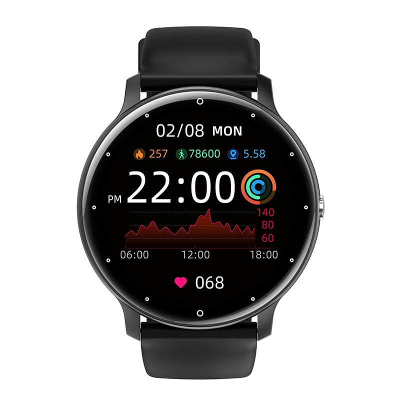 Compatible with Google Pixel 8a Fitness Tracker Watch for Men Women Smartwatch, IP67 Waterproof HD Touch Screen, 24 Sports Modes Activity Tracker - Black