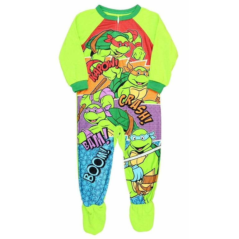 Nickelodeon Teenage Mutant Ninja Turtles Footed Sleeper Blanket Pajama Boy  5T