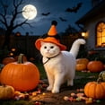thumbnail image 6 of Gqtwoy Adjustable Pet Halloween Hat, Soft Comfortable Festive Accessories, Elastic Size for Party Cosplay, Pet Photography Props, Pet Costume for Holidays, 6 of 6