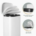 thumbnail image 6 of LAZY BUDDY 8 Gallon Step-on Trash Can with Lid for Kitchen, Living Room, Stainless Steel, 6 of 8