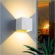 thumbnail image 4 of Bombilla de pared para interior/exterior, luz de pared blanca cálida de 3000k, ángulo de haz ajustable, para sala de estar y dormitorio, 4 of 5