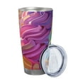 thumbnail image 2 of Salouo Rainbow Melting Ice Cream Print 20oz Tumbler with Lid,Stainless Steel Vacuum Insulated Tumbler Durable Insulated Coffee Mug Thermal Cup with Splash Proof Sliding Lid-Straw Three-piece Set, 2 of 8