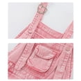 thumbnail image 5 of KAUOD Overalls Denim Shortsall for Girls Ripped Trendy Y2K Adjustable Strap Short Jumpsuit Summer Cute Pocket Romper, 5 of 5