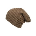 thumbnail image 2 of Womens Winter Knitted Dash Slouch Beanie - Camel, 2 of 2