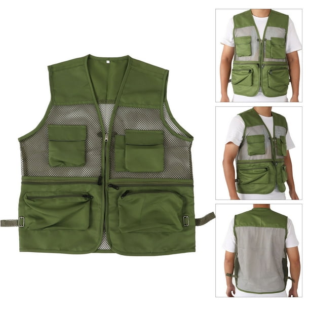 Mesh Fishing Vest, Military Vest Wear Multi Pocket Breathable For Outdoor  Activities