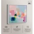 thumbnail image 2 of Pink and Teal Dream II Canvas Print Pastel Wall Decor by Art Remedy, White Frame, 24 x 24, 2 of 6