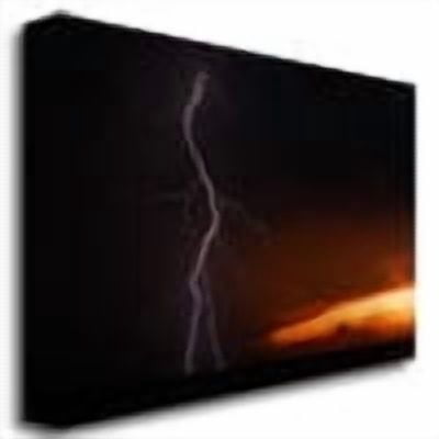 Trademark Art "Lightning Sunset VI" Canvas Art by Kurt Shaffer