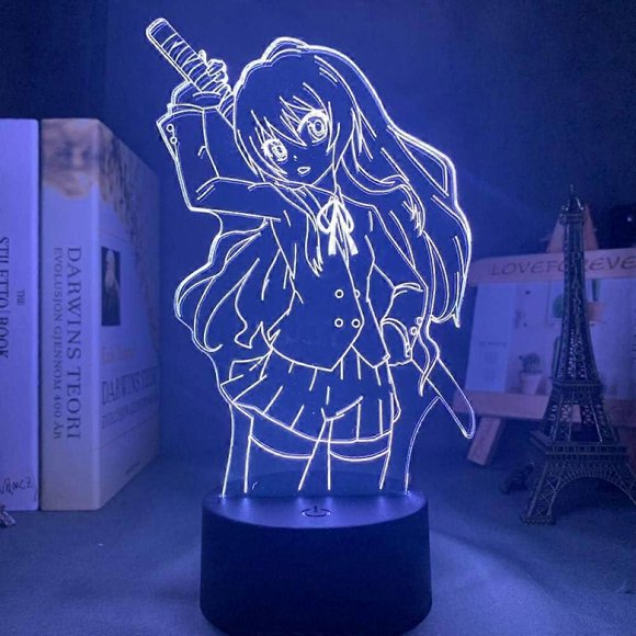 3D Night Lamp Toradora Taiga Aisaka Anime LED Light for Bedroom Decor Gift Night Light USB LED Anime Waifu 3D Lamp Lamp led Night Light for Kids